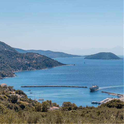 Stay in charming Glossa, a traditional town on Skopelos' coast