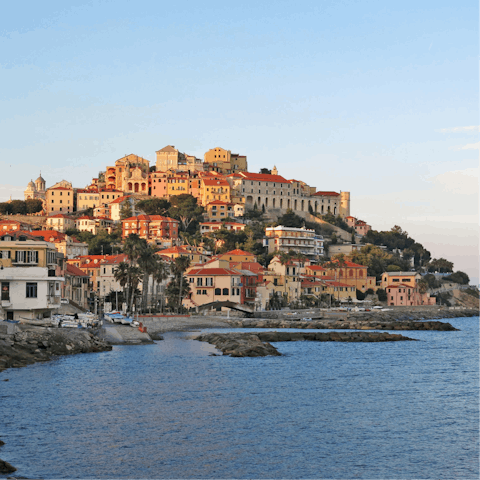 Soak up the timeless beauty of the Italian Riveria's coast, just a short drive away