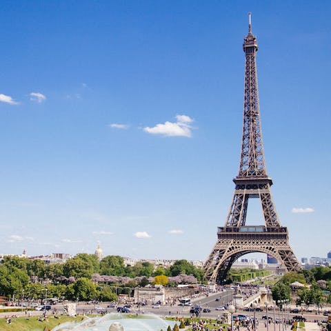 Stay in the heart of Paris, just a short stroll from the Eiffel Tower