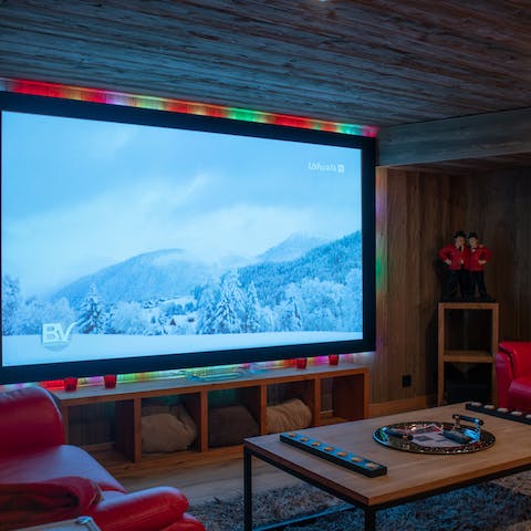Sit back and re-watch your favourites in the home cinema