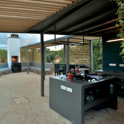 Unleash your culinary creativity in the outdoor kitchen