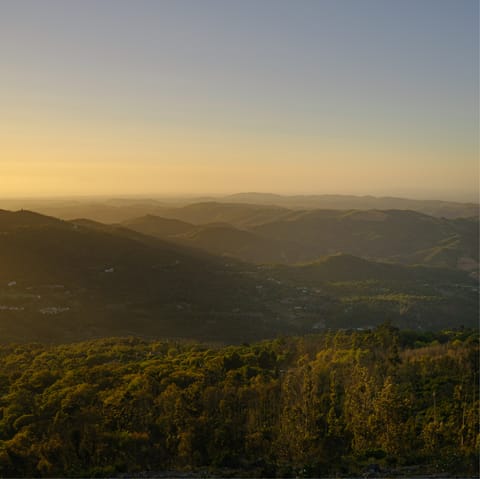 Take in breathtaking vistas from the top of the Monchique mountains, a short drive away