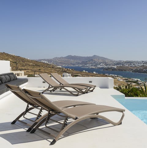 Soak up the sun and sea views from the private terrace