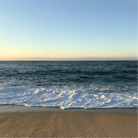 Spend days on the sandy beach – 2km away