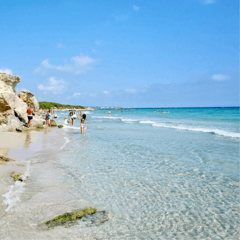 Explore the beautiful beaches of the Puglian coast – you don't need to drive far