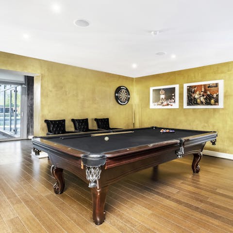 Spend an evening playing in the games room