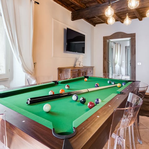 Relax in the lounge and enjoy a game of billiards
