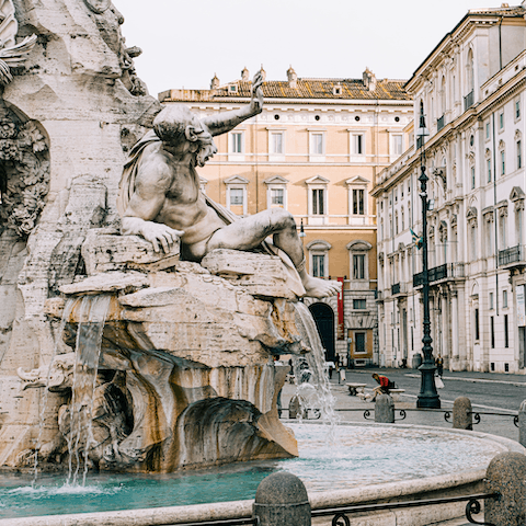 Take a three-minute stroll to the Piazza Navona