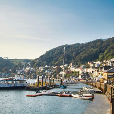 Visit the harbour as you explore Dartmouth, only a short drive away