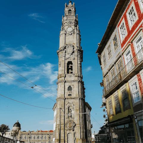 Climb Clérigos Tower for some of the best views of the city – you can stroll there or take the metro