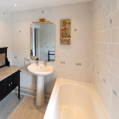 Draw yourself a hot bath for ultimate relaxation after a busy day