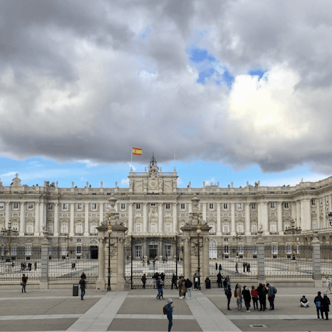 Pay a visit to the official residence of the Spanish Royal Family, a quarter of an hour's walk from the home