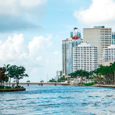 Take a stroll along Collins Canal, just a one-minute stroll from your door