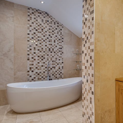Run yourself a piping hot bath and luxuriate before bedtime