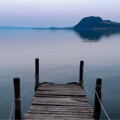 Spend your days exploring Lago di Bolsena