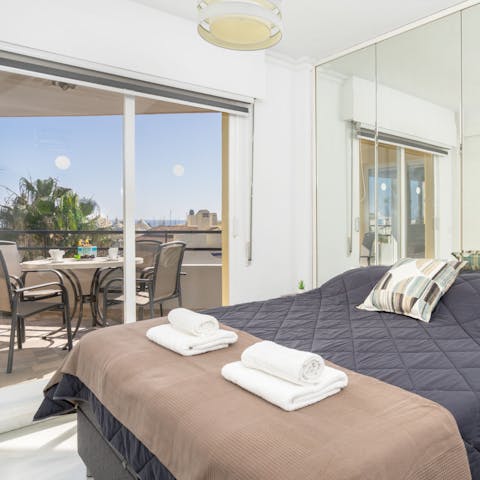 Wake up each morning to glorious sea views