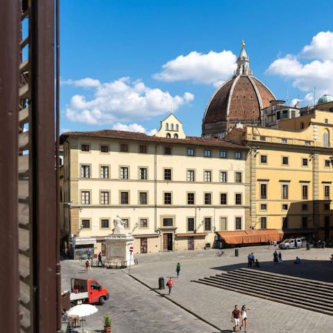 Wander over to the famous Duomo in only five minutes, or just take it in from your window