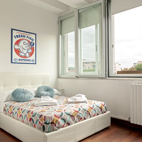 Wake up in the comfortable bedroom feeling rested and ready for another day of Livorno sightseeing