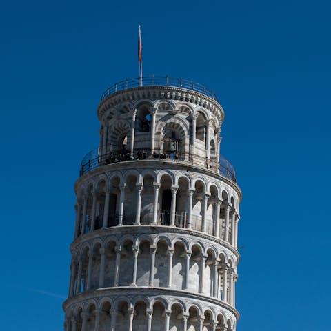 Visit Pisa, thirty-five minutes away by car