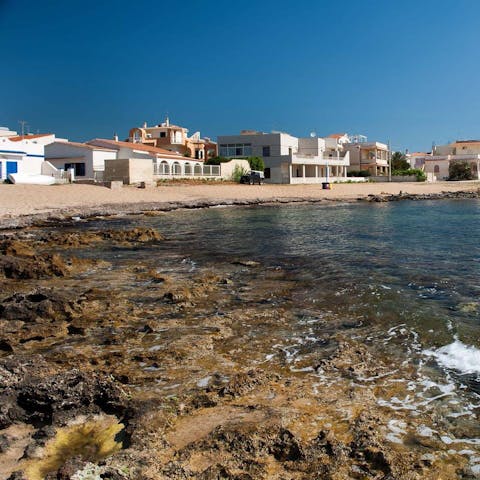 Wake up and paddle in the waters of  Calabernardo, mere footsteps from your home