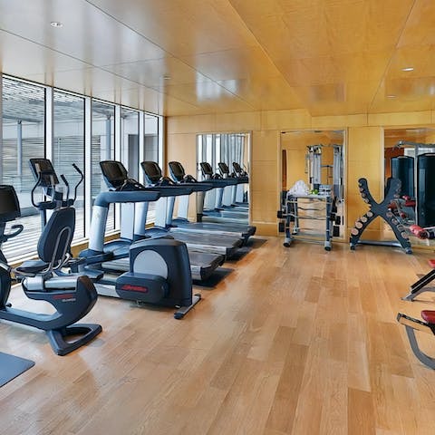 Start the day with purpose in the shared fitness centre