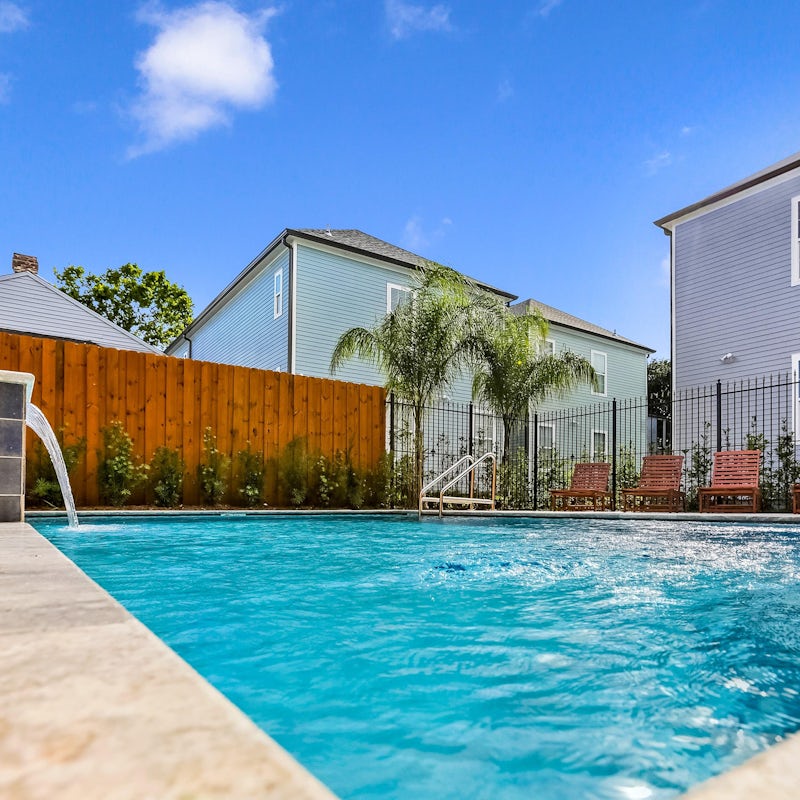 Keep cool in the shared outdoor pool