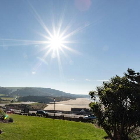 Admire the gorgeous coastal view, right on your doorstep
