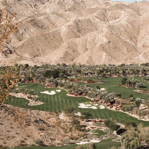 Tee off from one of the vast collection of golf courses to be found in this corner of California