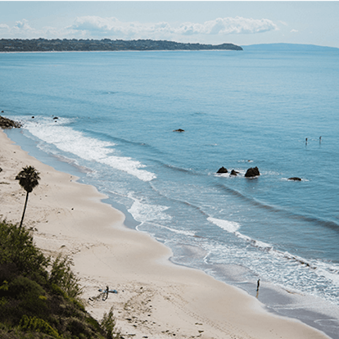 Sink your feet into the sand at nearby Big Dume beach