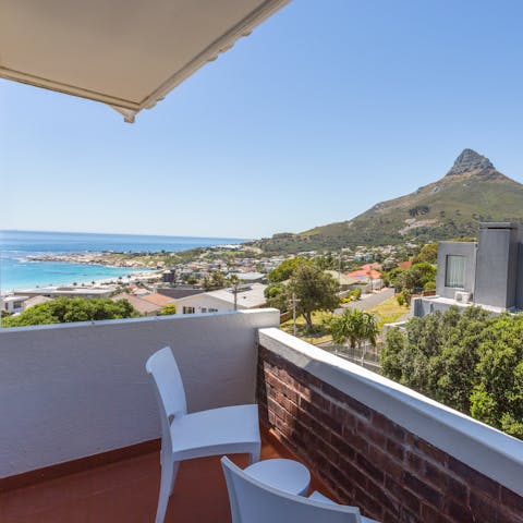 Soak up the glorious South African sunshine and panoramas from your private balcony