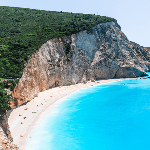 Explore traditional Greek villages and beautiful beaches in Lefkada