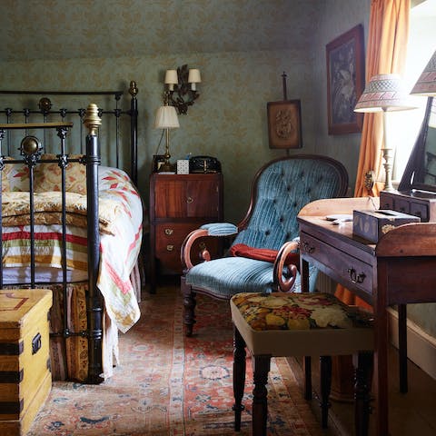 Get cosy in the master bedroom, as featured in the illustrious pages of House & Garden magazine