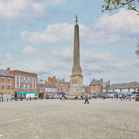 Stay right on the Market Square in the centre of Ripon 