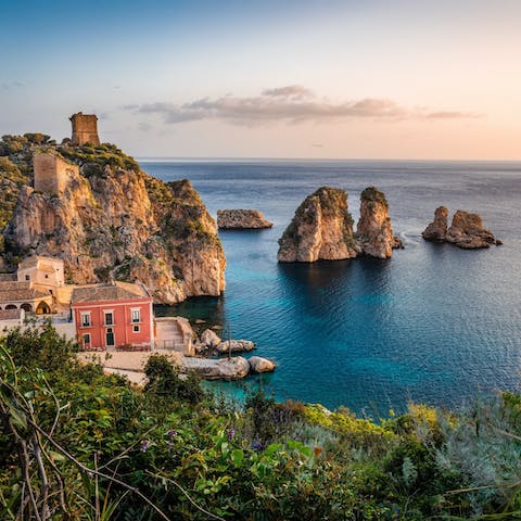 Walk the shores of the beautiful north coast of Sicily