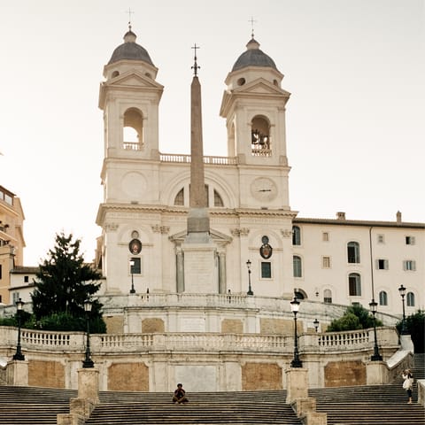 Follow in the footsteps of Audrey Hepburn and explore the Spanish Steps