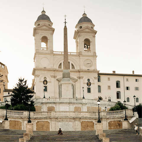 Follow in the footsteps of Audrey Hepburn and explore the Spanish Steps
