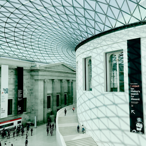 Pay a visit to the British Museum, just a short walk away