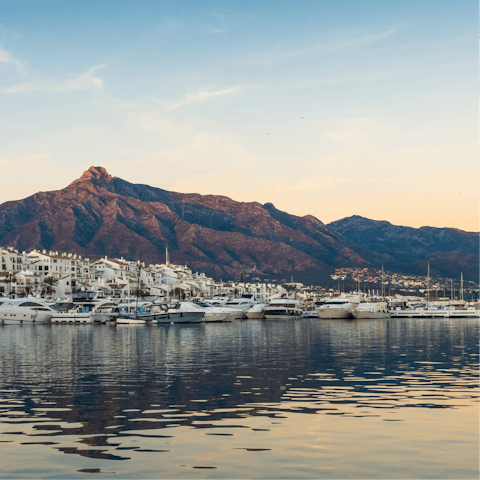 Explore Marbella by car – the beach is less than ten minutes away