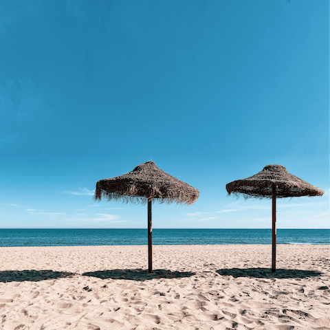 Spend the day on Fuengirola's golden sands nearby