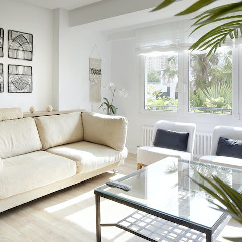 Relax in the sun-soaked living room