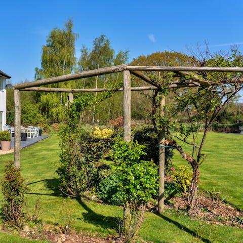 Make the most of the sunshine in the wraparound gardens