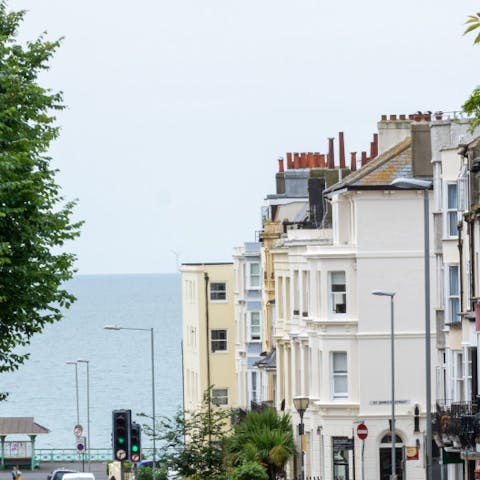 Take a pre-dinner stroll along the seafront promenade  –⁠ just at the end of your street