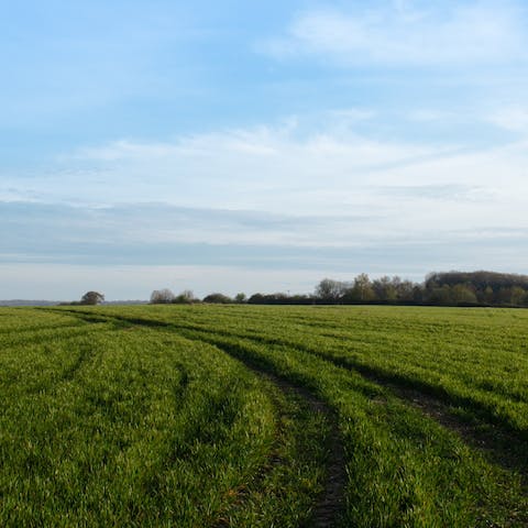 Stay just a five-minute drive away from the quaint village of Biddenden