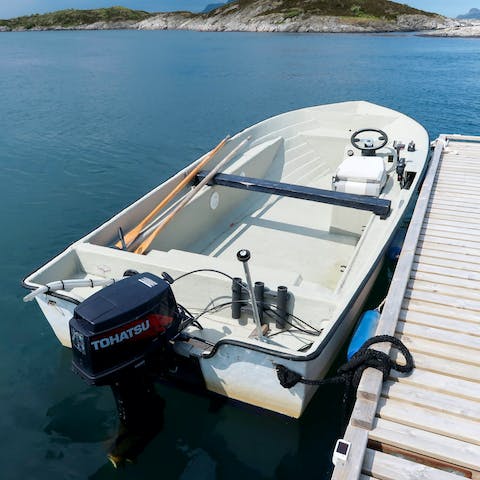 Explore the coast in your own private boat