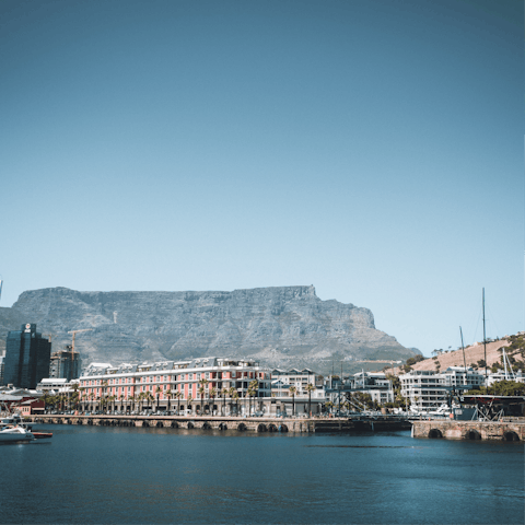Shop and dine at the iconic V&A Waterfront, only a short drive away