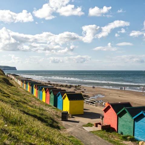 Spend fun-filled days down on Whitby Beach, just a ten-minute walk away