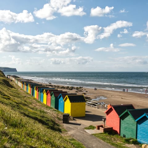 Spend fun-filled days down on Whitby Beach, just a ten-minute walk away