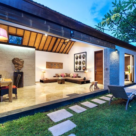 Enjoy the home's seamless blend of outdoor and indoor living