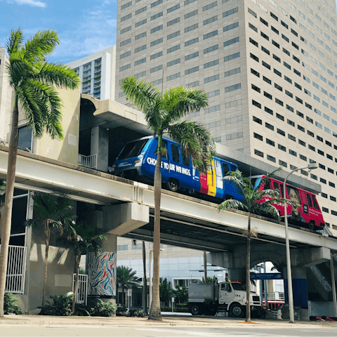 Explore Downtown Miami, a five-minute jaunt from Bayside Marketplace