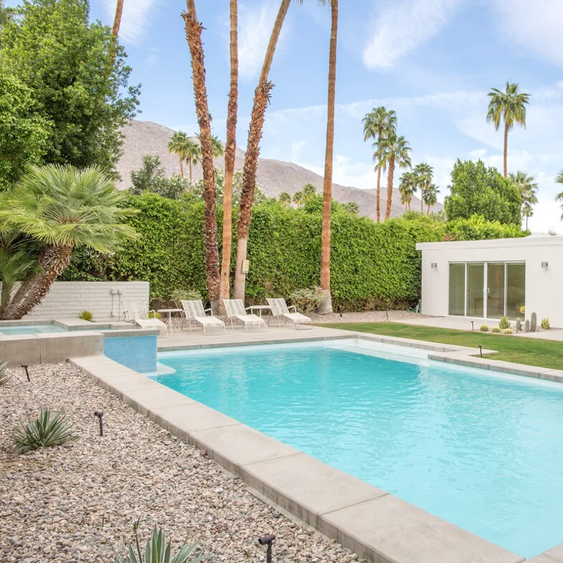 Relax in the hot tub or cool off in the swimming pool